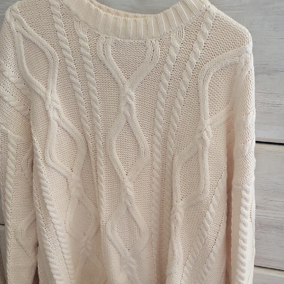 Amazon Sweaters - Amazon Cream Cable Knit Sweater